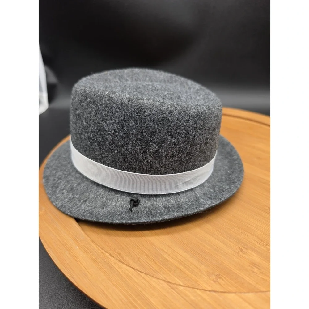 Dog Fedora Costume‎ Hat Grey Felt For Small To Medium Sized Dog